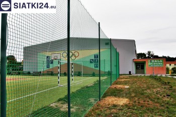 Siatki Turek - Zabezpieczenie boiska w ogrodzie domowym siatką na łapacz piłek dla terenów Miasta Turek